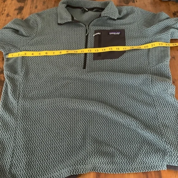 Patagonia Mens R1 Air Zip Neck Fleece Noveau Green Sz XL - Picture 6 of 12